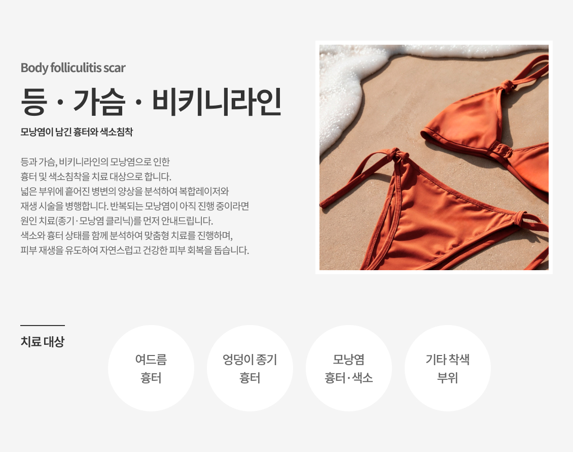 등·가슴·비키니라인